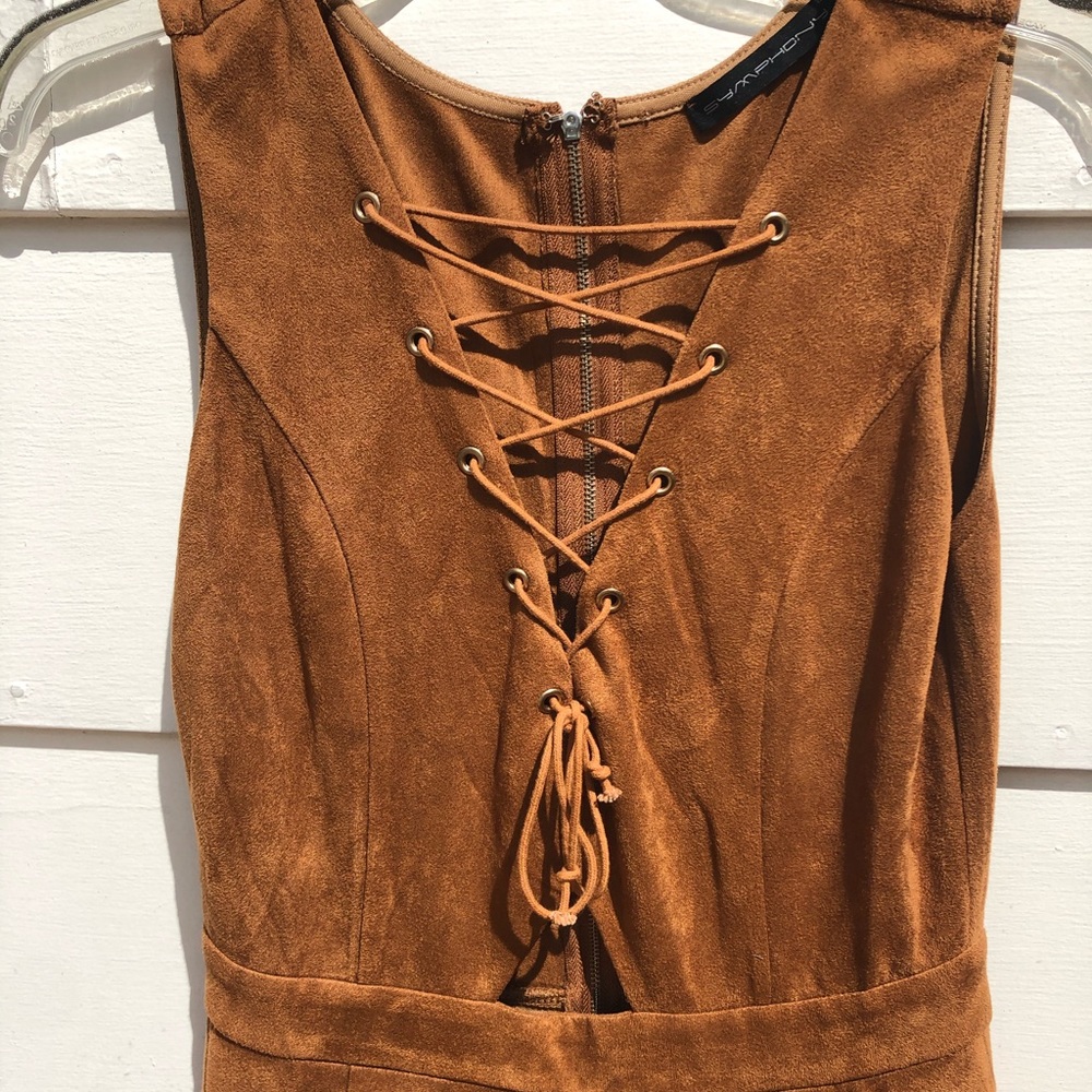 🤎Faux Suede Dress